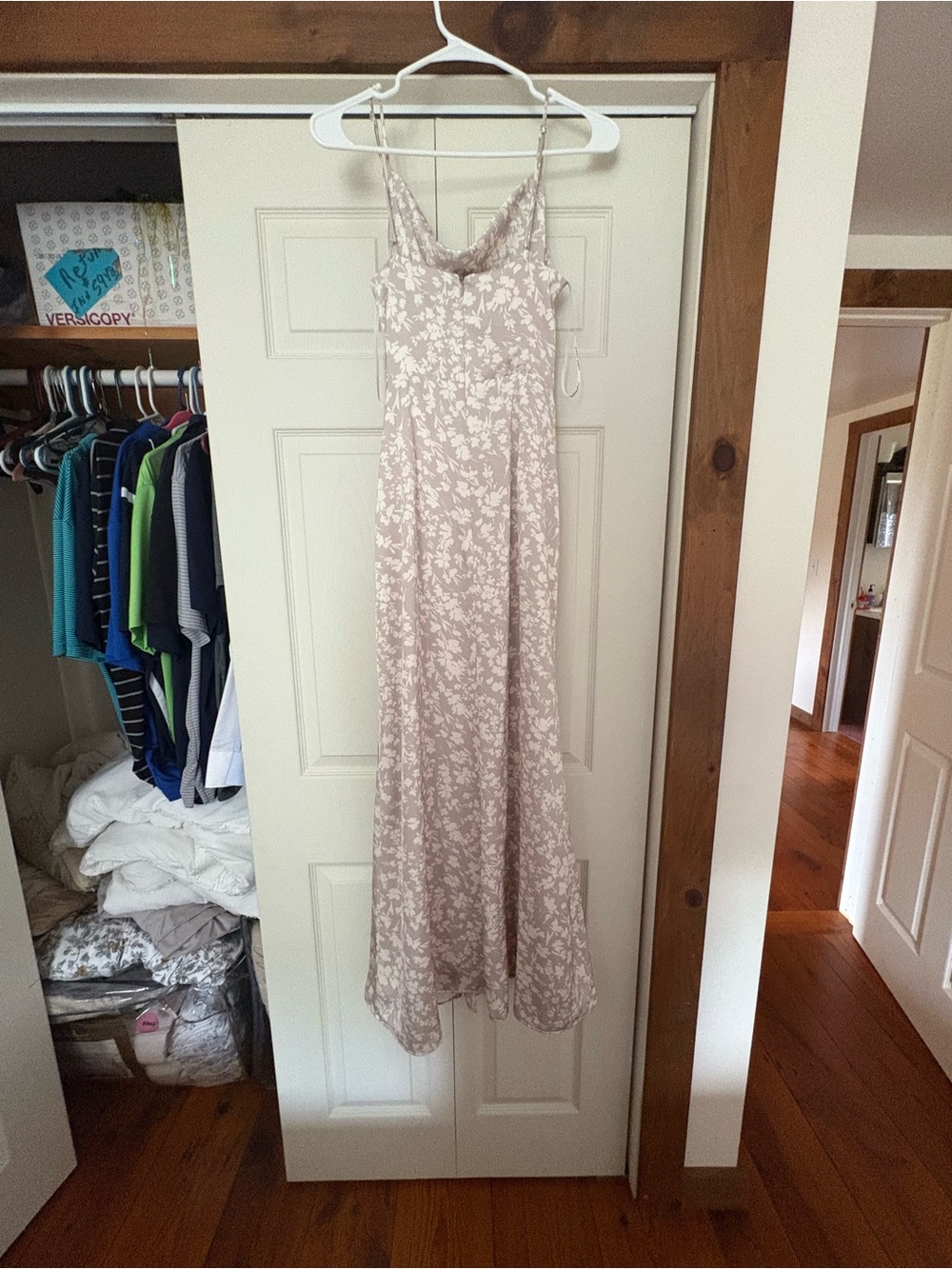 Birdy Grey Cream And Blush Floral Slip Dress
